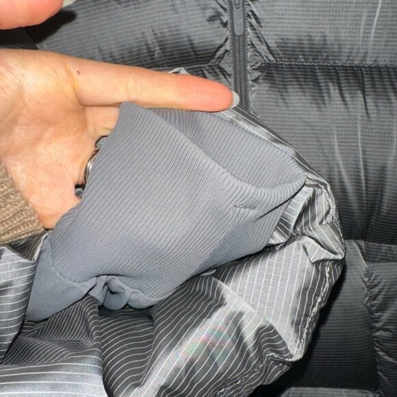 Lululemon Wunder Puff 600 downfill Long Waterproof light grey Puffer jacket Coat - Picture 8 of 13